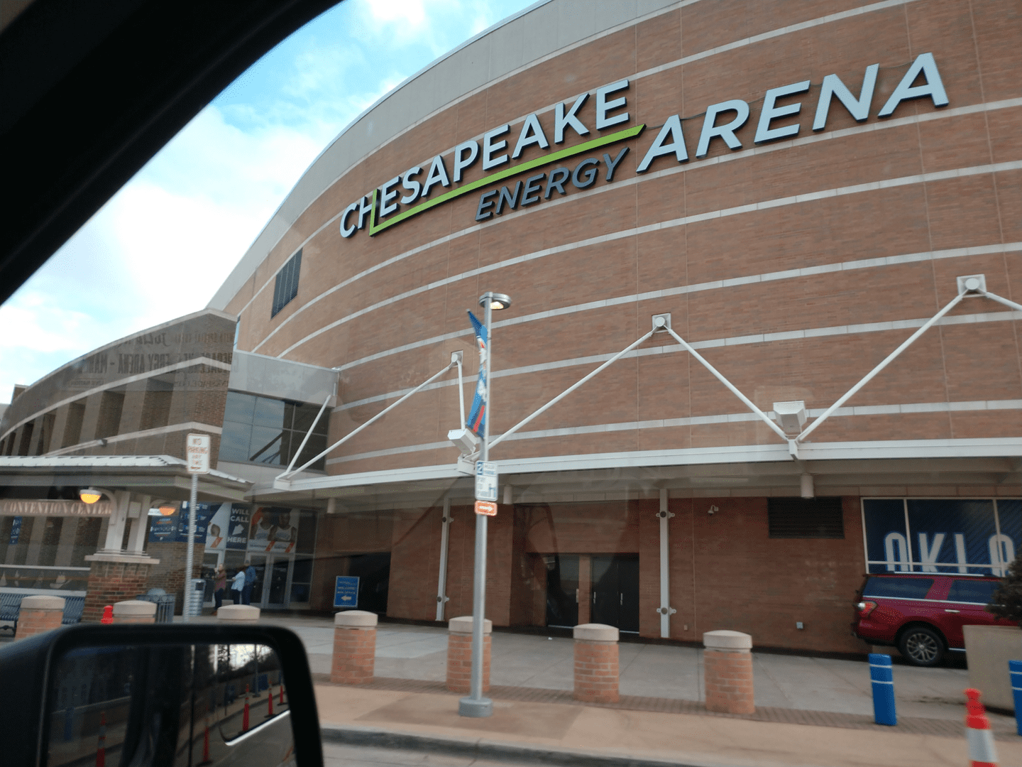 A picture of the outside of chesapeake arena.